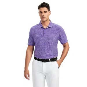 เสื้อโปโลผู้ชายสีแดงเลือดหมู ผ้าถัก ทรงปกติ แขนสั้น สไตล์ลำลอง - Product Image 3