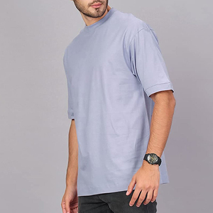 เสื้อยืดผู้ชาย สกรีนโลโก้ตามสั่ง ผู้ผลิตเสื้อผ้าสตรีทแวร์ คอกลมทรงโอเวอร์ไซส์ เสื้อยืดผ้าฝ้ายน้ำหนักเบา เป็นมิตรกับสิ่งแวดล้อม สำหรับผู้ชาย - Product Image 4