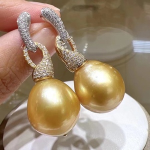 Pendientes de Plata de Ley S925 de Alta Calidad, Plata Gruesa Multiusos, Perlas Naturales de 10-11 mm, Se Pueden Usar como Colgantes - Product Image 2