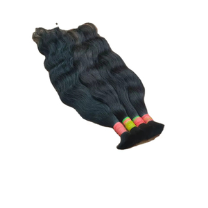 Cabello Humano Remy de la India del Sur de Primera Calidad, Ondulado, a Granel, Cabello Natural Grueso Sin Procesar - Product Image 2