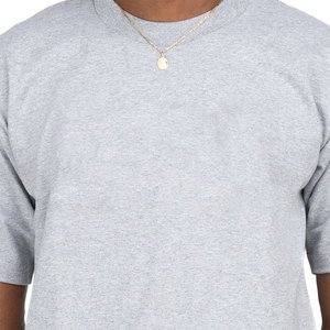 Nouveau design, T-shirt homme de luxe en coton de qualité, coupe ample, épaules tombantes, marque vierge, oversize - Product Image 6