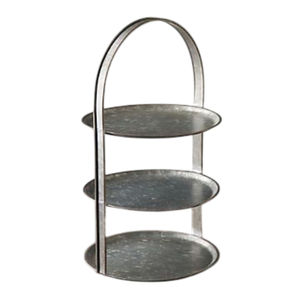 Support à gâteau en métal à 3 niveaux, design moderne, plaqué argent, forme ronde, pour table de dessert de mariage, plateau de service pour événements - Product Image 4