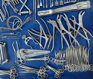 Kit d'instruments de chirurgie orthopédique : Rongeur à os, forceps, rétracteur, curette en acier inoxydable autoclavable pour usage clinique hospitalier - Product Image 6