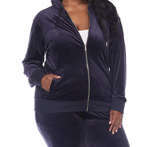 Fabricante al por mayor de ropa deportiva de lana con capucha para mujer, conjunto deportivo de dos piezas para fitness, proveedor OEM para mujer - Product Image 4