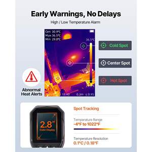 Caméra thermique à super résolution TISR, capteur thermique 320x240, caméra visuelle 2MP, résolution IR 256x192, fréquence de rafraîchissement 25 Hz - Product Image 4