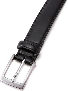 Ceinture décontractée personnalisée pour homme en cuir de vachette avec trous, largeur 3,3 cm, boucle en cuivre, réversible, logo personnalisé d'usine, cuir 138 grains - Product Image 2