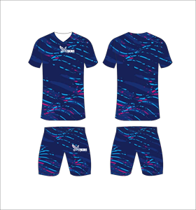 Conjunto de Uniforme de Fútbol Azul Sublimado Personalizado, Conjuntos de Entrenamiento de Fútbol Transpirables para Hombre, Traje Deportivo de Secado Rápido al por Mayor para Equipos - Product Image 1