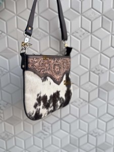 2026 New Cowhide Leather Handbag Hand Tooled Carving Leather Sling <b>Bag</b> Gypsy <b>Boho</b> Handmade Western Stylish Multi Uses <b>Bags</b> - Product Image 2