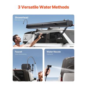 Serbatoio d'Acqua Portatile da 8 Galloni con Pannello Antispruzzo e Sistema di Montaggio su Portapacchi per Auto - Product Image 2