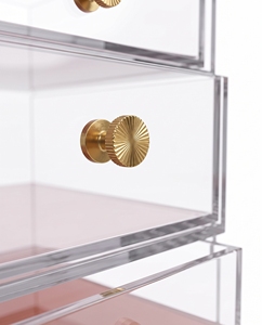 1 Level Modern Eco-friendly Acrylic <b>Drawer</b> <b>Storage</b> Case for Organizing Makeup Office Supplies Clear Container for Home Office - Product Image 2