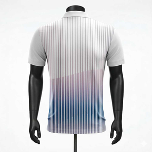 Chemises décontractées unies entièrement personnalisées par sublimation, à prix bas, fabriquées directement en usine, pour hommes, compressées, séchage rapide, respirantes, pour l'été - Product Image 3