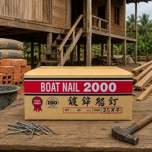 Professional 3 1/2" <b>Framing</b> Nails with Polished Diamond Head and Long-Lasting Anti-Corrosion Coating - Product Image 3
