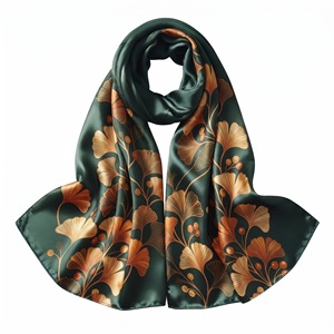 Écharpe longue personnalisée imprimée, en tissu doux, marque blanche, faible MOQ, fabricant de textiles OEM ODM pour marques de mode - Product Image 1