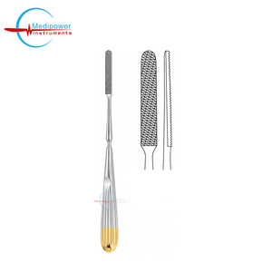 เครื่องมือขูดจมูกแบบสองด้านยี่ห้อ Foman ผิวหน้าเพชร ขนาด 21 ซม. สำหรับศัลยกรรมตกแต่ง/ศัลยกรรมจมูก/การปรับรูปทรงกระดูก ได้รับการรับรองมาตรฐาน CE - Product Image 5