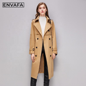 Manteau Trench Classique Long Imperméable Ceinturé pour Femme, Style Décontracté et Élégant, Double Boutonnage, Veste Détection Chic, Meilleures Ventes - Product Image 1
