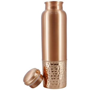 Bouteille à bière en cuivre Antique Creations 1000ml, étanche, sans danger pour les aliments, compatible lave-vaisselle et micro-ondes - Product Image 1