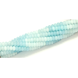 Perles Rondelles en Quartz Aqua : Artisanat de Pierres Précieuses (7-8mm) - Product Image 5