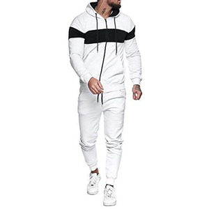 Ensemble de survêtement unisexe premium personnalisé Behram International pour l'hiver, style streetwear décontracté, avec sweat à capuche à cordon et pantalon de survêtement en molleton technique - Product Image 1