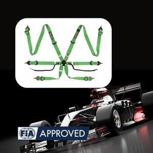 Siège de course compatible TBRACING Sport Plus, homologué FIA, avec ceinture de sécurité, OEM ODM, vente en gros, avec bande élastique brevetée - Product Image 1