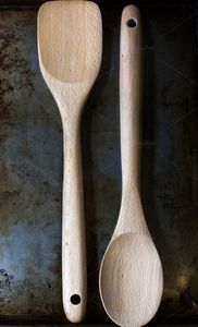 Minimalist Handmade Natural Wood Spoon Eco-Friendly Durable Mirror <b>Camping</b> <b>Kitchen</b> Utensil for Cooking Baking Competitive Price - Product Image 4