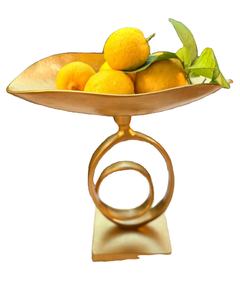 Bol à fruits contemporain en aluminium moulé pour la salle à manger moderne, améliorant le service alimentaire avec une apparence métallique élégante - Product Image 1