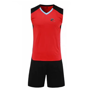 ชุดยูนิฟอร์มวอลเลย์บอลทีม น้ำหนักเบา ระบายอากาศได้ดี แห้งเร็ว ดีไซน์ตาข่าย สำหรับนักกีฬาวอลเลย์บอล ชุดฝึกซ้อมกีฬา - Product Image 1