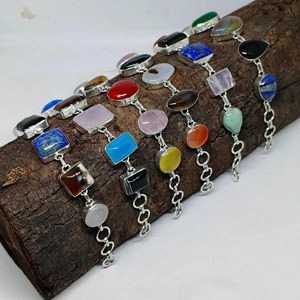 Natural Women's Charm <b>Bracelet</b> Luxury Cabochon Gemstone Party Jewelry Gift - Product Image 2