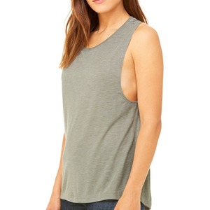 Débardeur gris uni à col rond pour femme, décontracté, tricoté, sans manches, respirant, longueur normale - Product Image 1