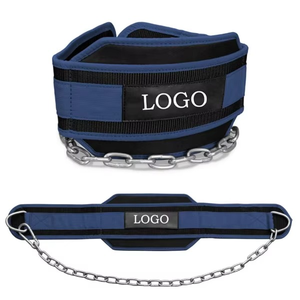 Nuevo Cinturón de Poleas Personalizado con Soporte Extra Fuerte, Acolchado Cómodo y Cadena Ajustable para Gimnasio, Fitness y Culturismo - Product Image 1