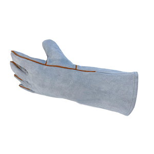Gants de soudeur en cuir de vachette ignifuge, protection industrielle, résistants aux flammes, pour le travail et la sécurité, en promotion - Product Image 6