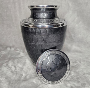 Vente en gros d'urnes funéraires personnalisées en aluminium pour adultes 10 pouces 220 pouces cubes style américain conceptions personnalisables pour hommes femmes - Product Image 3