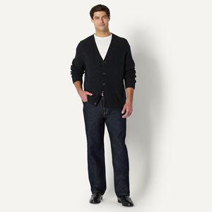 Cárdigan de punto informal holgado para hombre, con botones decorativos, para primavera y otoño, chaqueta fina con logo frontal - Product Image 4
