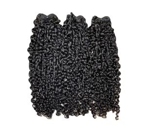 Top qualité 100% extensions de cheveux humains non transformés cuticule aligné AFRO bouclés tissage de cheveux vierges pour les femmes noires - Product Image 1