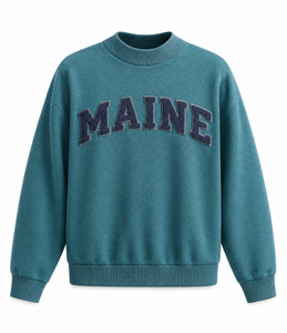Custom Women's 100% Cotton Fleece Turtleneck Sweatshirt – Regular Fit <b>Lightweight</b> Knitted Pullover, Breathable Eco-Friendly - Product Image 6