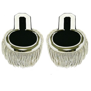 Épaulettes à franges en tissu brodé pour uniformes de cérémonie, avec badges Hamza, écologiques et cousues à la main - Product Image 2