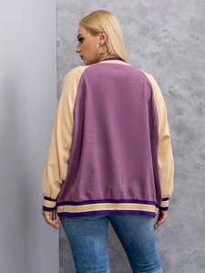 2026 Autumn Winter Men's Student Long-Sleeved Baseball Uniform <b>Jackets</b> Canvas Outer Wear with Embroidered Letters Stand Collar - Product Image 4