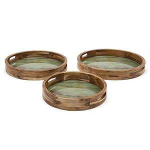 Plateau en bois émaillé avec motif imprimé pour la décoration de la maison et la vaisselle RR ENTERPRISES Modèle RR202518496 - Product Image 4