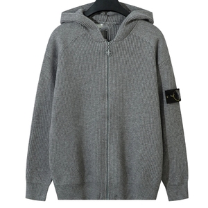 Sudadera con Capucha Premium para Hombre, Diseño de Otoño, Tejido de Punto, Cierre Completo, Transpirable, Algodón/Fibra de Bambú, 370g, Corte Holgado, con Bolsillo - Product Image 2