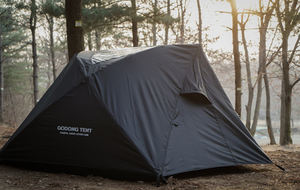 เต็นท์แคมป์ปิ้ง CAMVIL Godong ชุดเต็ม สีดำ กันน้ำ สำหรับ 4 ฤดู สำหรับ 2 คน 2 ห้องนอน ผ้า TC 2000-3000 มม. สำหรับการค้า - Product Image 2