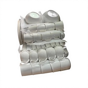 Vajilla Moderna de Porcelana Cerámica de Lujo, Duradera y Sostenible, Platos, Tazones, Tazas y Platillos Blancos en Stock, Aptos para Horno y Microondas - Product Image 4