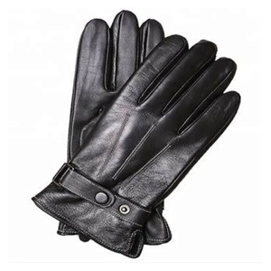 Custom Fashion Real Leather <b>Gloves</b> for MenWomen New Design Winter Dress <b>Gloves</b> with <b>Touch</b> <b>Screen</b> Feature Plain Style for Travel - Product Image 1