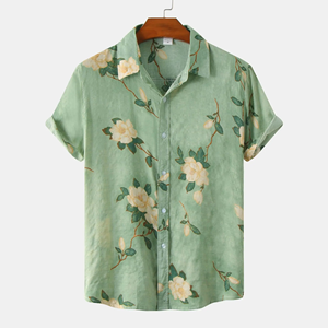 Camisa Hawaiana de Verano para Hombre, Estilo Casual, Playera, de Manga Corta, Holgada, con Estampado Floral, Estilo Vintage, para Vacaciones - Product Image 2