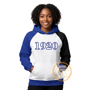 GREEK TREASURES เสื้อฮู้ดผู้หญิงผ้าฝ้ายฟลีซปักโลโก้ด้านหน้าแบบกำหนดเอง Zeta Phi Beta สำหรับฤดูหนาว เป็นมิตรกับสิ่งแวดล้อม ระบายอากาศได้ดี - Product Image 1