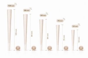 กระดาษป่านธรรมชาติ 84 มม. ย่อยสลายได้ เกรดอาหาร ไม่เคลือบผิว พิมพ์สี่สี ทรงกรวยสำเร็จรูป บรรจุภัณฑ์แบบม้วน แพ็คใหญ่ 900 กรวย - Product Image 4