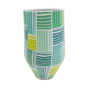 Lot de 4 jardinières rondes en métal, élégantes, émaillées, petite taille, accessoire idéal pour le jardin et l'intérieur - Product Image 2