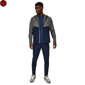 Conjunto Deportivo Impermeable para Hombre, Chaqueta con Capucha y Pantalones de Secado Rápido y Transpirables, Ropa Deportiva para Entrenamiento al Aire Libre - Product Image 1