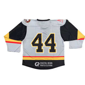 เสื้อฮอกกี้น้ำแข็งทีมชาติอเมริกันแบบใหม่ ผู้ผลิตเสื้อฮอกกี้น้ำแข็งโพลีเอสเตอร์แบบสั่งทำพิเศษสำหรับทีม - Product Image 2