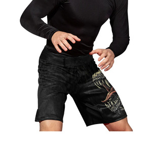 MMA <b>Shorts</b> for Martial Arts Grappling Training Breathable Quick Dry Fabric Custom Front Logo <b>Polyester</b> Material for Gym Athletic - Product Image 4
