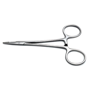 Portaagujas Baby Olsen-Hegar con mordazas lisas de 4.5" (11.5cm), reutilizable, de acero inoxidable, certificado CE ISO, servicio OEM ODM disponible - Product Image 5