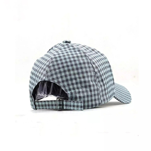 Casquette de baseball unisexe personnalisée avec broderie, motif à carreaux, 6 panneaux, style décontracté et sportif, vente en gros - Product Image 2
